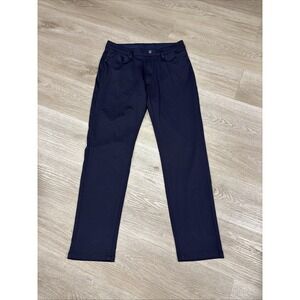 Collars and Co Tech Pants Men's Size 32x30 Blue Performance Stretch Pull On